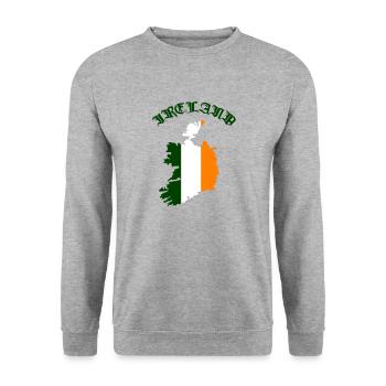 Pays de l’Irlande - Sweat-shirt Unisexe - gris chiné - Devant - Alina (178cm) & Michal (187cm)