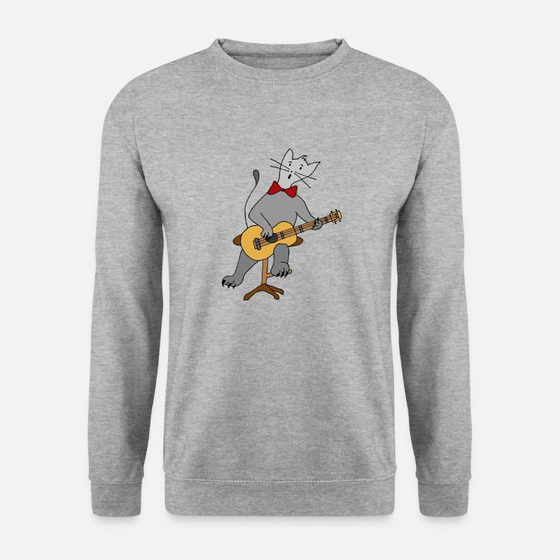 Chat - Sweat-shirt Unisexe - gris chiné