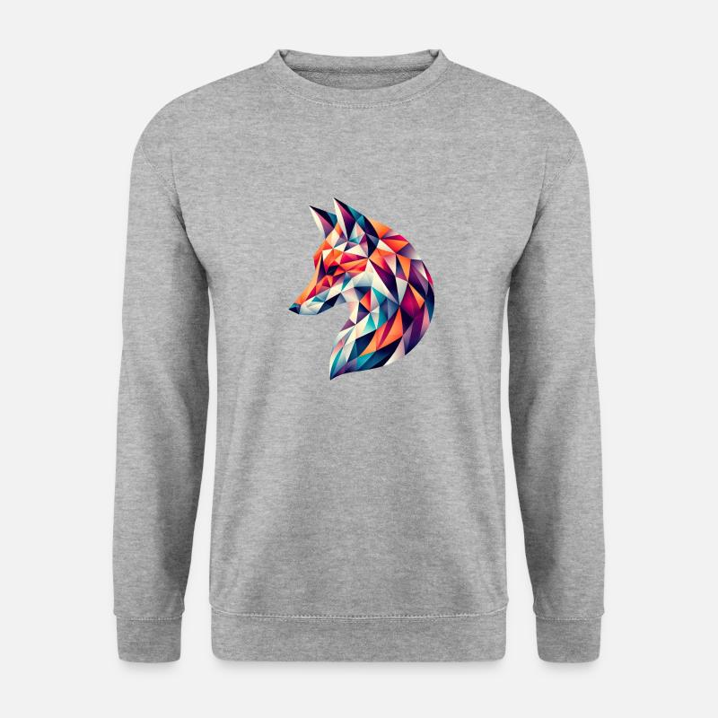 Fox vector - Unisex Sweatshirt - salt & pepper