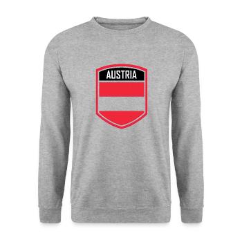 Austria Europe Alps Landmark Vienna - Unisex Sweatshirt - salt & pepper - Front - Alina (178cm) & Michal (187cm)
