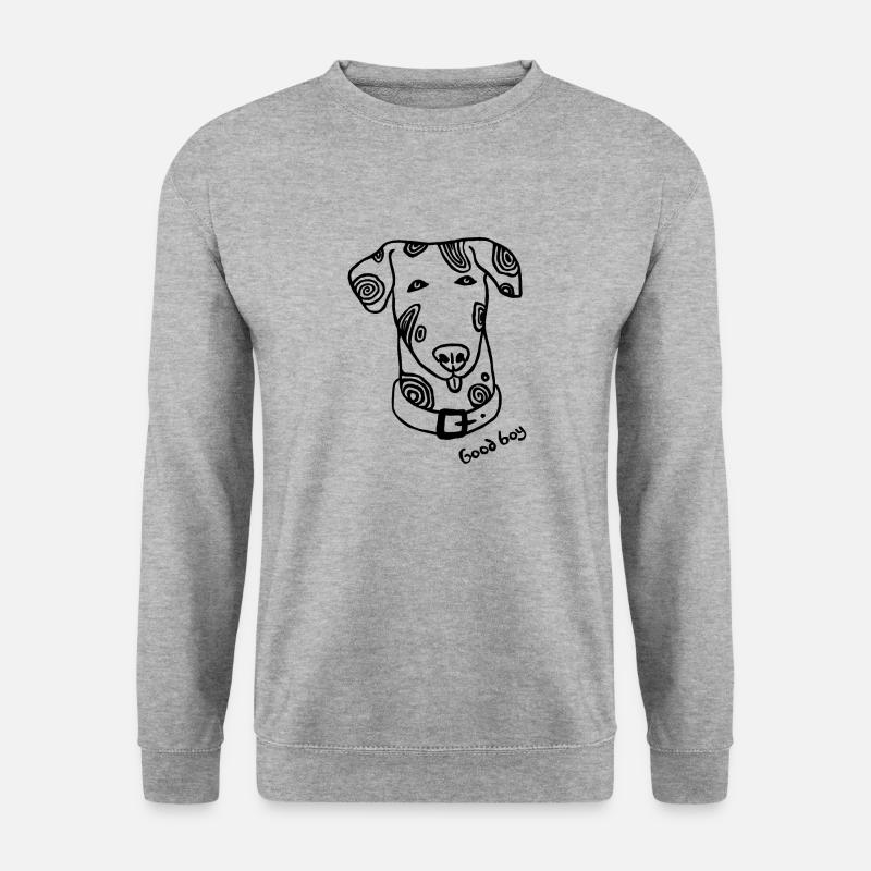 Good boy - Unisex Pullover - Weißgrau meliert
