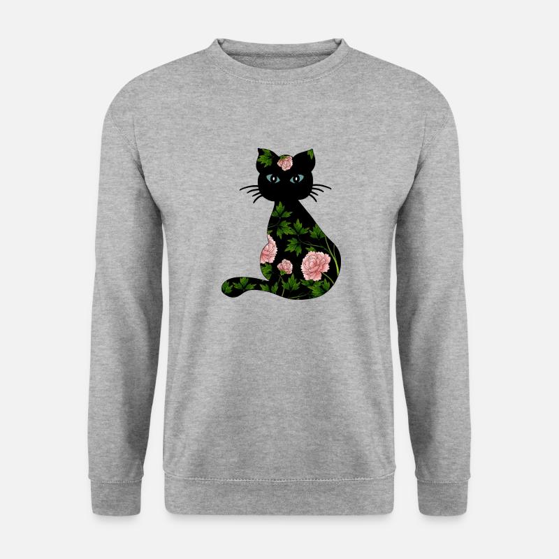 Chat - Sweat-shirt Unisexe - gris chiné