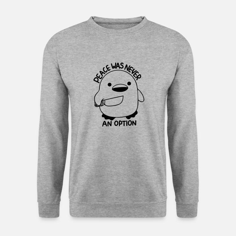 peace was never an option - Unisex Sweatshirt - salt & pepper