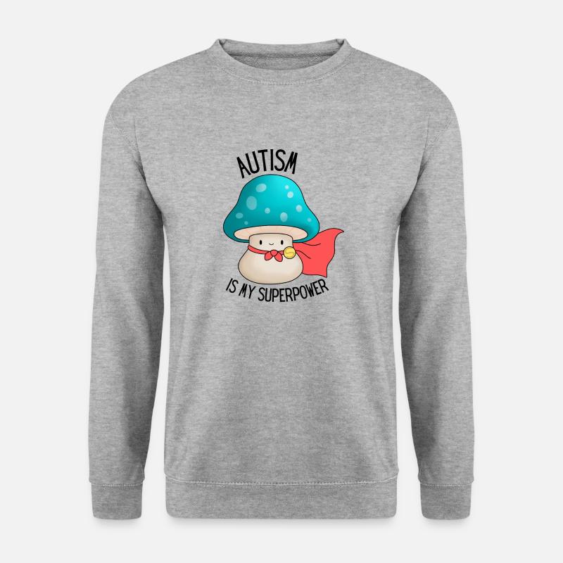 Autismus ist meine Superkraft neurospicy - Unisex Pullover - Weißgrau meliert