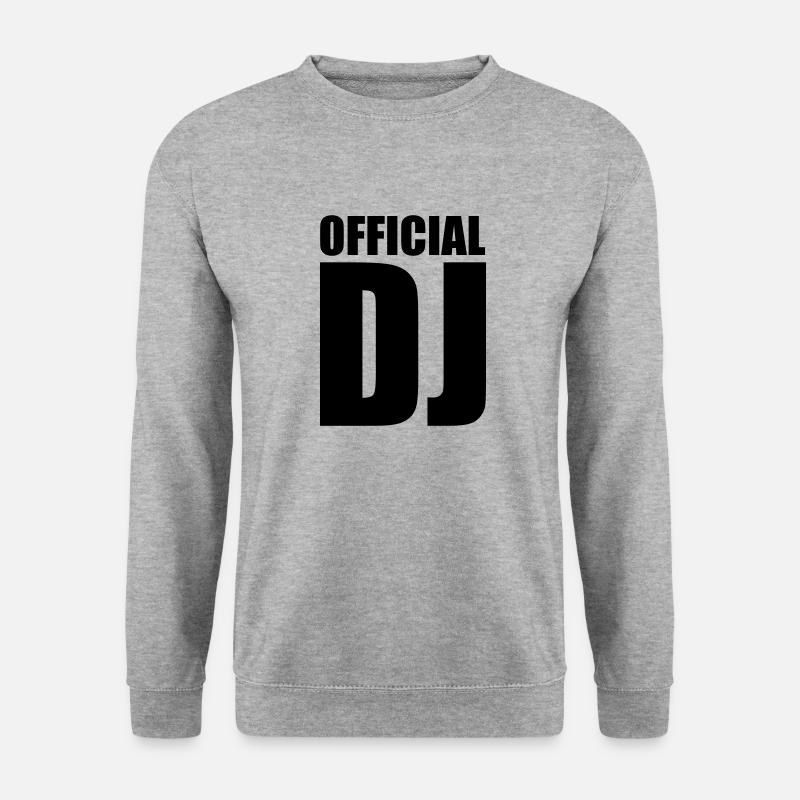 DJ - Unisex Pullover - Weißgrau meliert