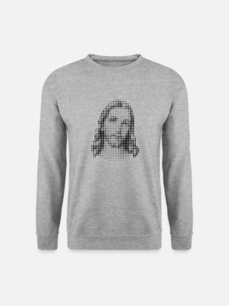 jesus - Unisex Pullover - Weißgrau meliert