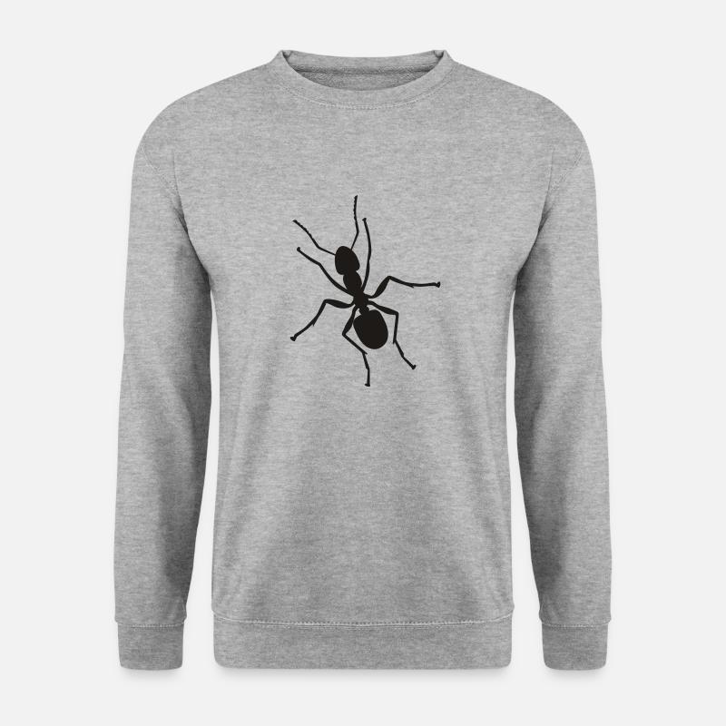 ameise - Unisex Pullover - Weißgrau meliert