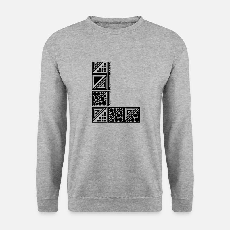 letter L - Unisex Sweatshirt - salt & pepper