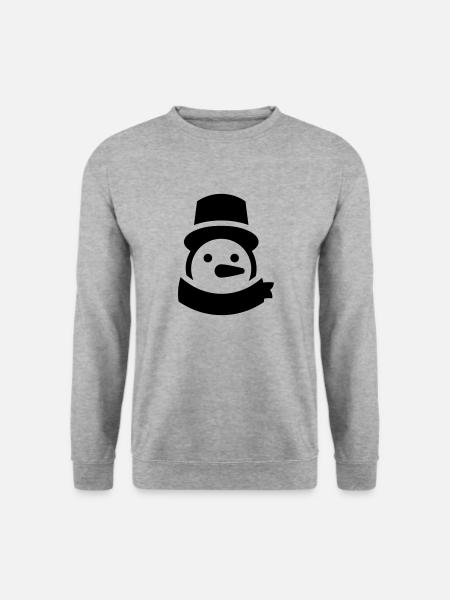 snowman head - Unisex Sweatshirt - salt & pepper