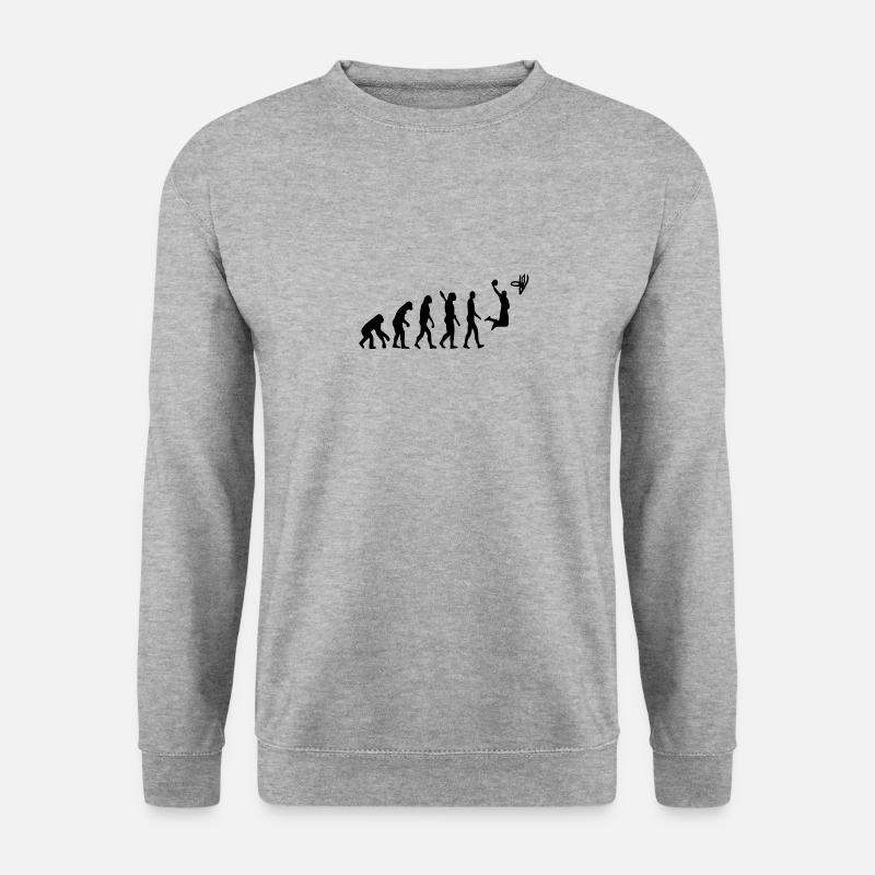 Basketball Evolution - Unisex Sweatshirt - salt & pepper