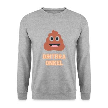 Oncle Dritbra - Sweat-shirt Unisexe - gris chiné - Devant - Alina (178cm) & Michal (187cm)