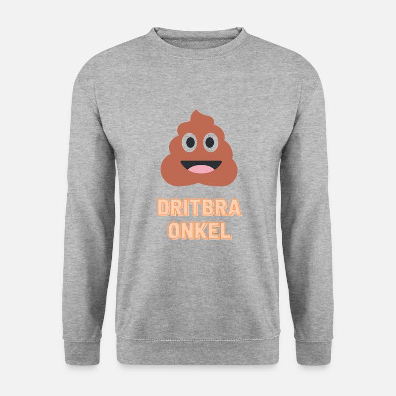Dritbra Onkel - Unisex Pullover - Weißgrau meliert
