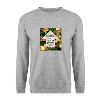 Present Shaker - Unisex Sweatshirt - salt & pepper - Front - Alina (178cm) & Michal (187cm)