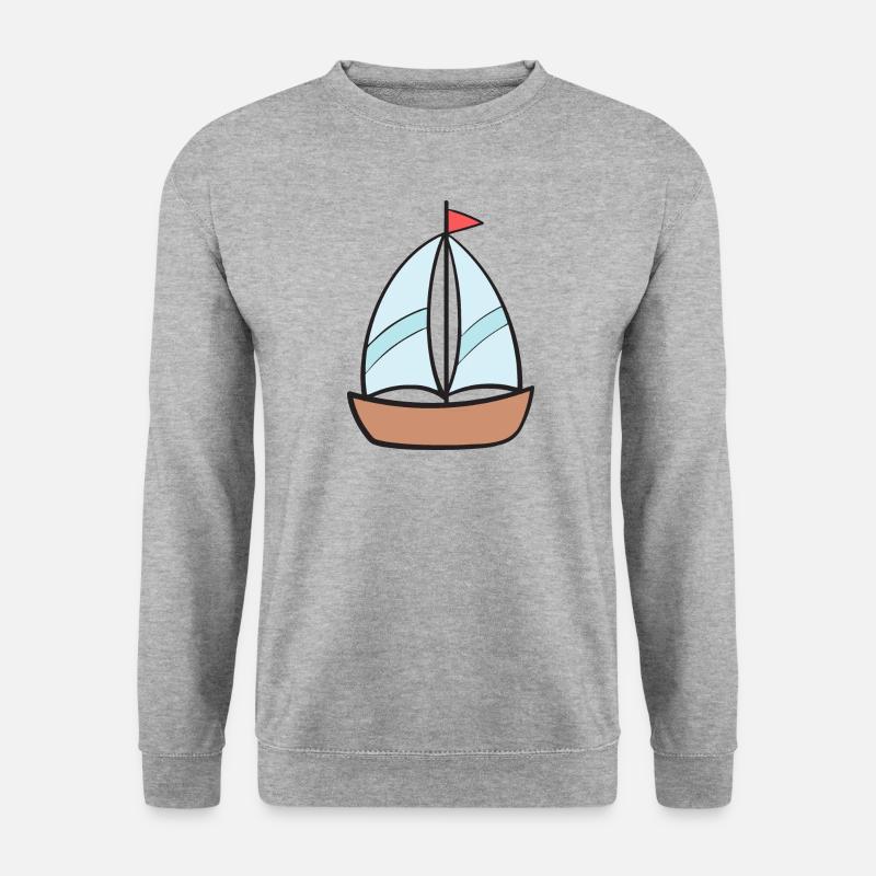 Boat Ship Sailing Ship - Unisex Sweatshirt - salt & pepper