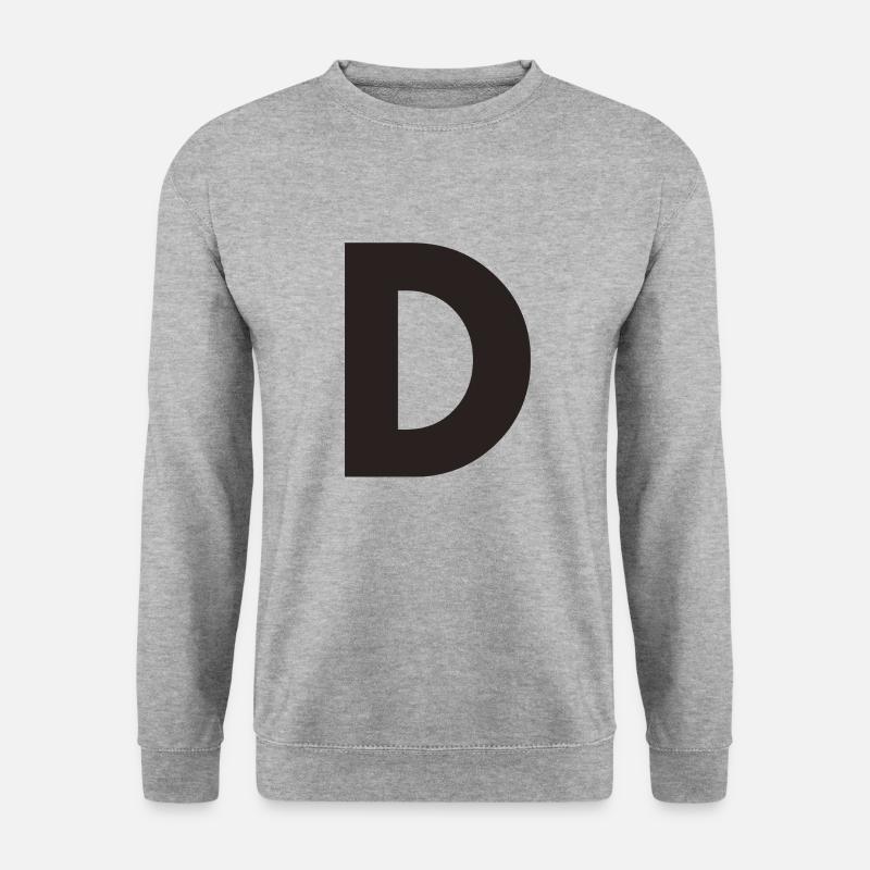 D - Unisex Pullover - Weißgrau meliert