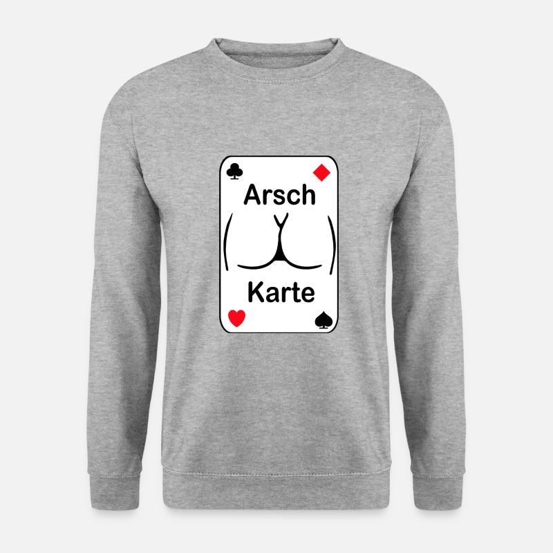 Ass Map - Unisex Sweatshirt - salt & pepper