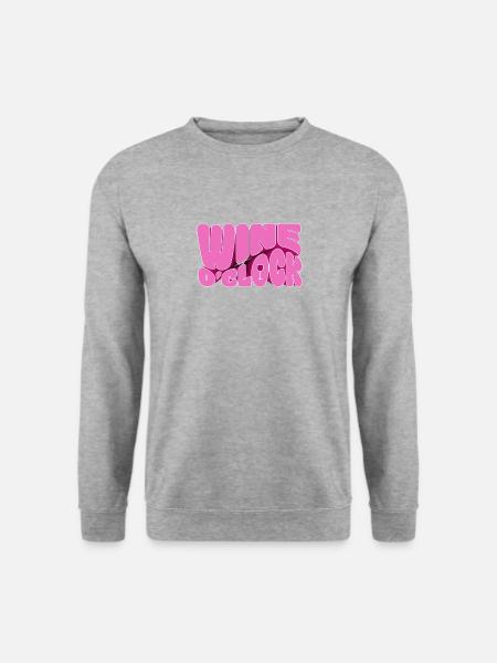 Wine o'clock - Unisex Sweatshirt - salt & pepper