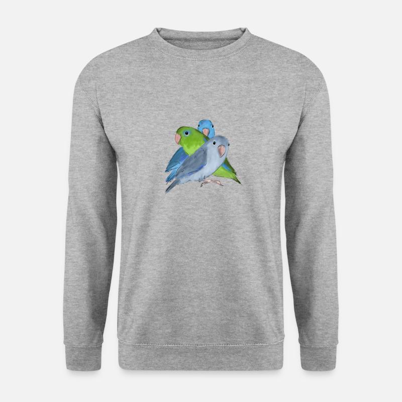 Three parrot parrots - Unisex Sweatshirt - salt & pepper
