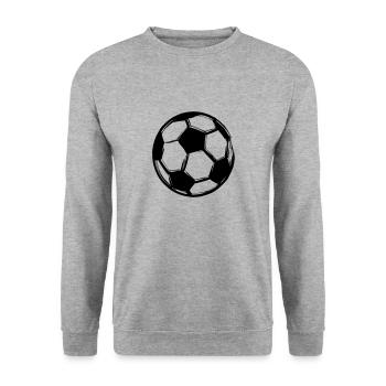 Football, logo sportif de la Coupe du monde - Sweat-shirt Unisexe - gris chiné - Devant - Alina (178cm) & Michal (187cm)