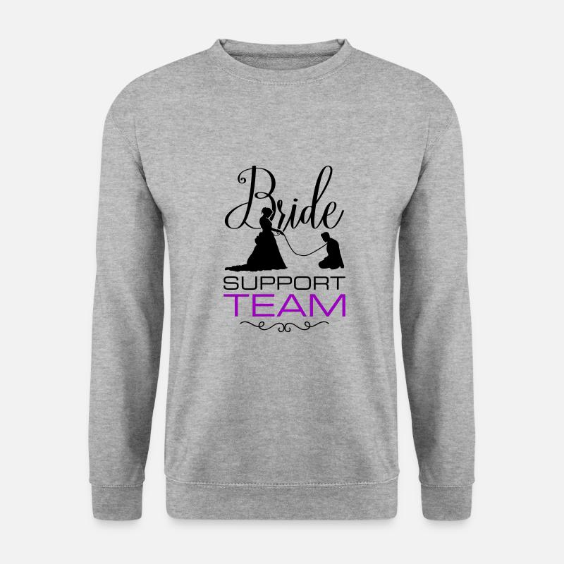 Bride Support Team Wedding - Unisex Sweatshirt - salt & pepper