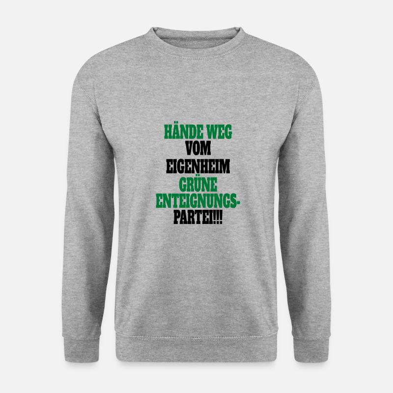 Witze Grüne Die Grünen Habeck Baerbock Partei - Unisex Pullover - Weißgrau meliert