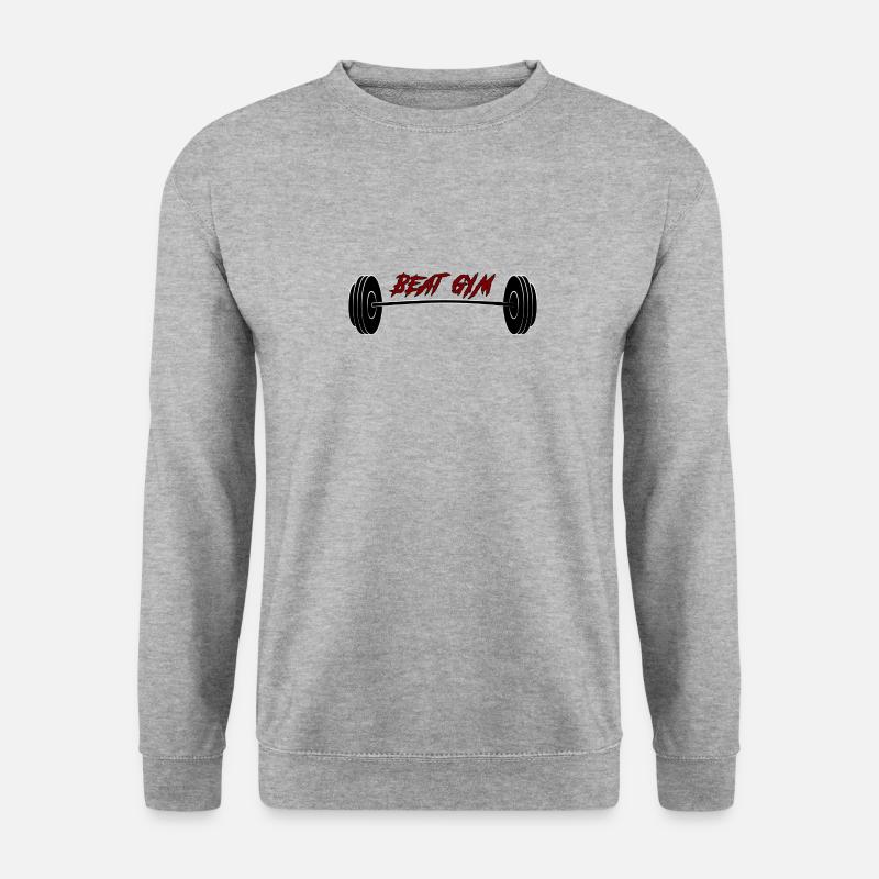 Beat Gym - Unisex Pullover - Weißgrau meliert