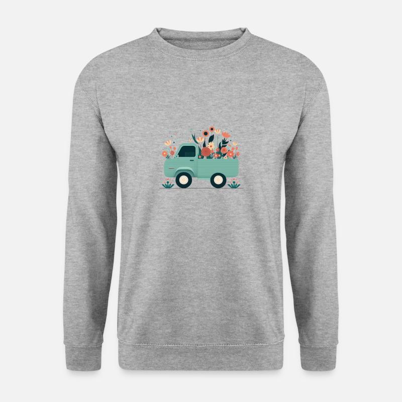 PickUp a flower 2 - Unisex Sweatshirt - salt & pepper