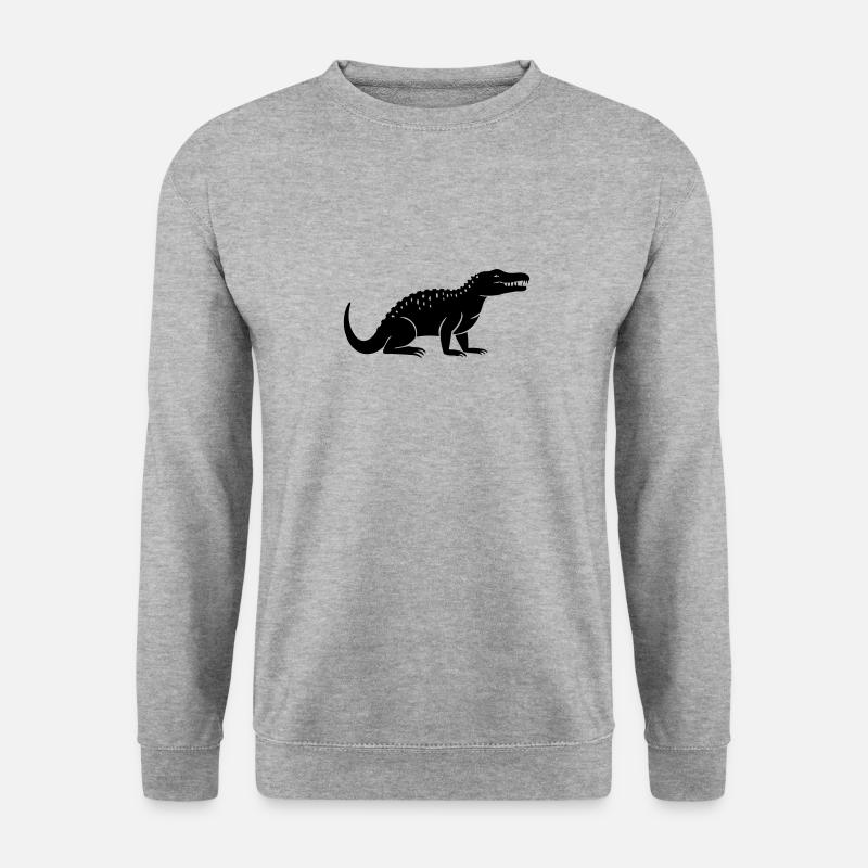 crocodile - Sweat-shirt Unisexe - gris chiné