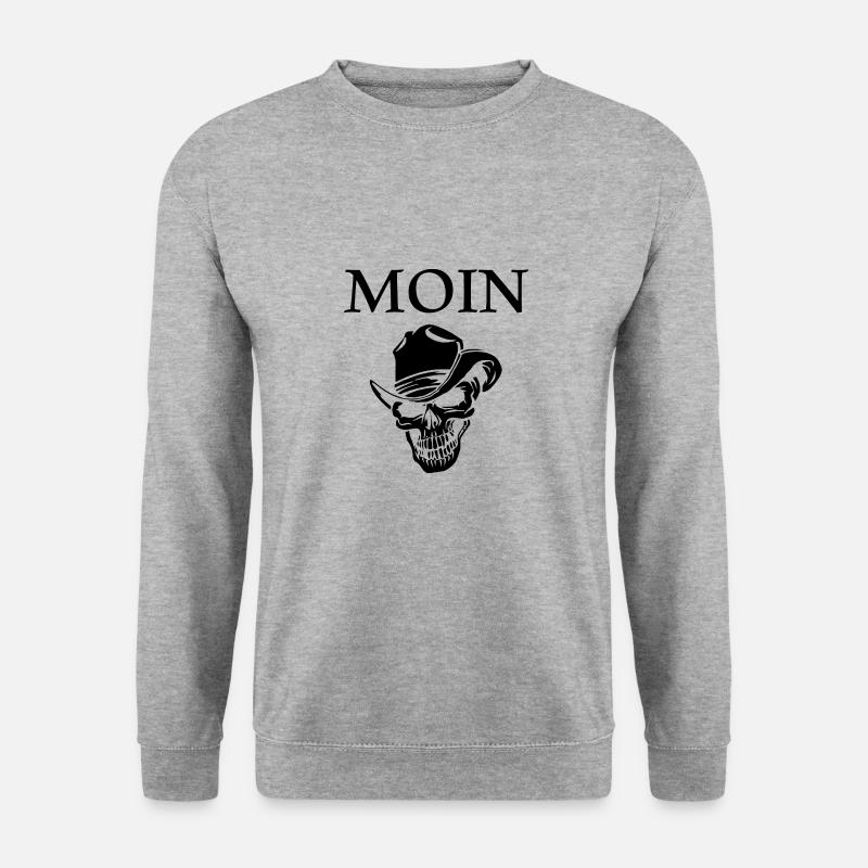 Moin - Unisex Pullover - Weißgrau meliert