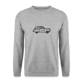 Voiture - Sweat-shirt Unisexe - gris chiné - Devant - Alina (178cm) & Michal (187cm)