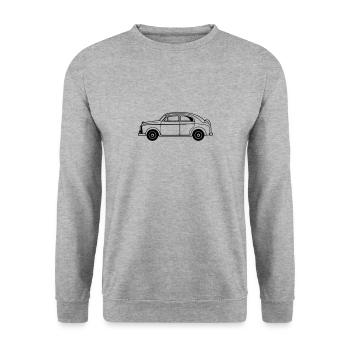 Auto - Unisex Pullover - Weißgrau meliert - Vorne - Alina (178cm) & Michal (187cm)