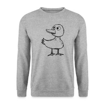 Canards - Sweat-shirt Unisexe - gris chiné - Devant - Alina (178cm) & Michal (187cm)