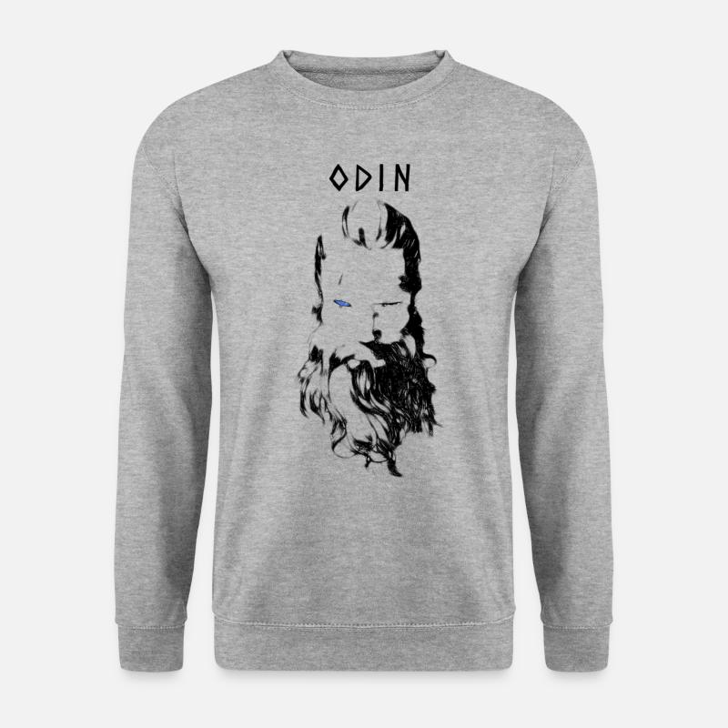 Odin - Unisex Pullover - Weißgrau meliert
