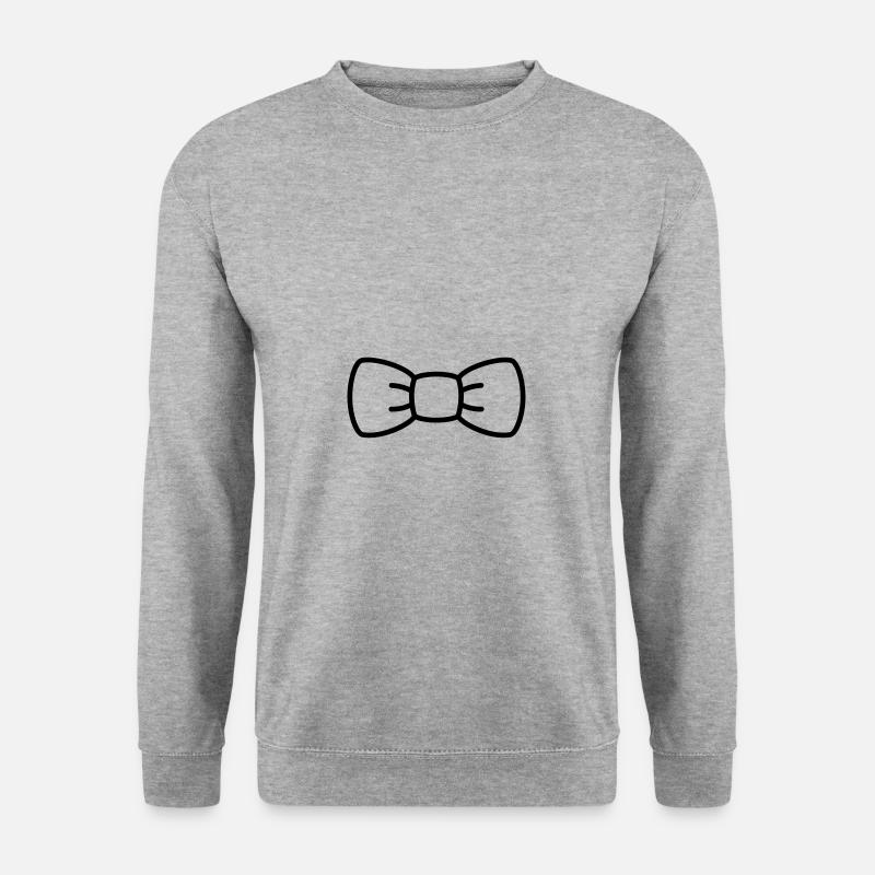 Minimale Fliege - Unisex Pullover - Weißgrau meliert