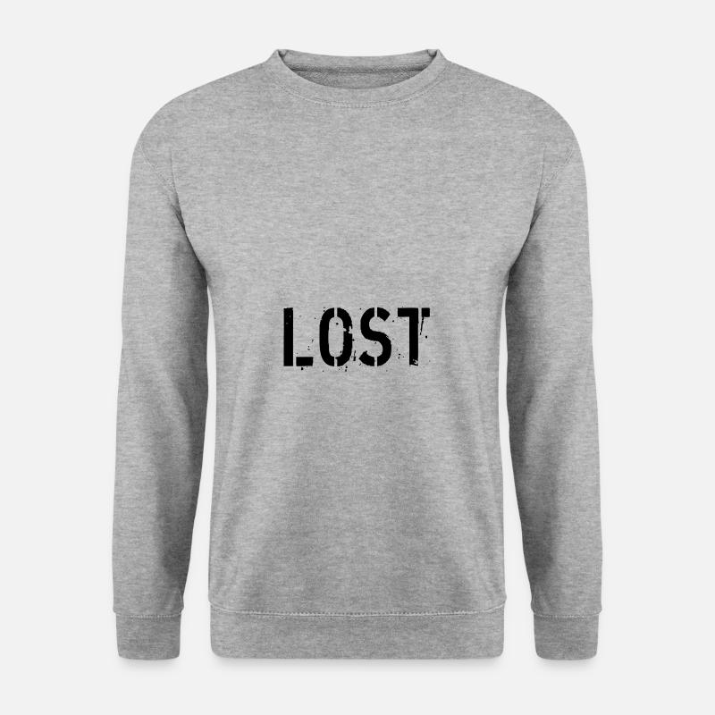 LOST - Unisex Pullover - Weißgrau meliert