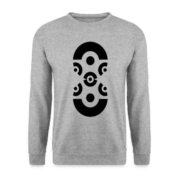 8 - Sweat-shirt Unisexe - gris chiné - Devant - Alina (178cm) & Michal (187cm)