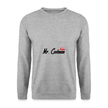 Team Mr. Coolman - Unisex Pullover - Weißgrau meliert - Vorne - Alina (178cm) & Michal (187cm)