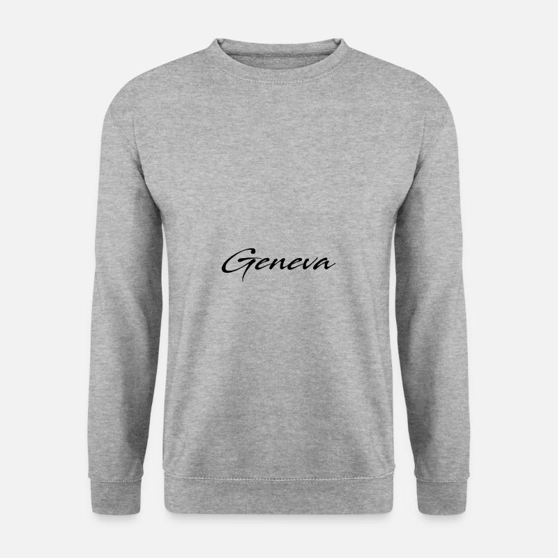 Geneva - Unisex Pullover - Weißgrau meliert