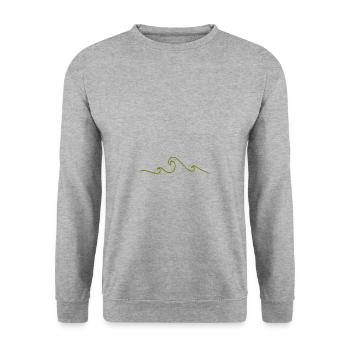 Vagues - Sweat-shirt Unisexe - gris chiné - Devant - Alina (178cm) & Michal (187cm)
