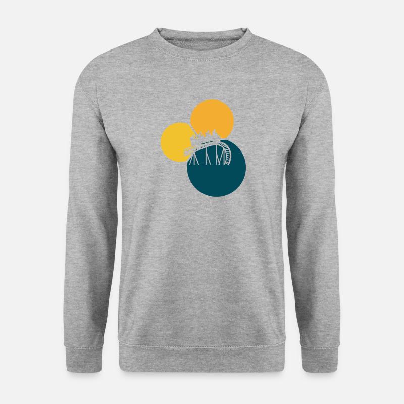 Rummel rollercoaster - Unisex Pullover - Weißgrau meliert