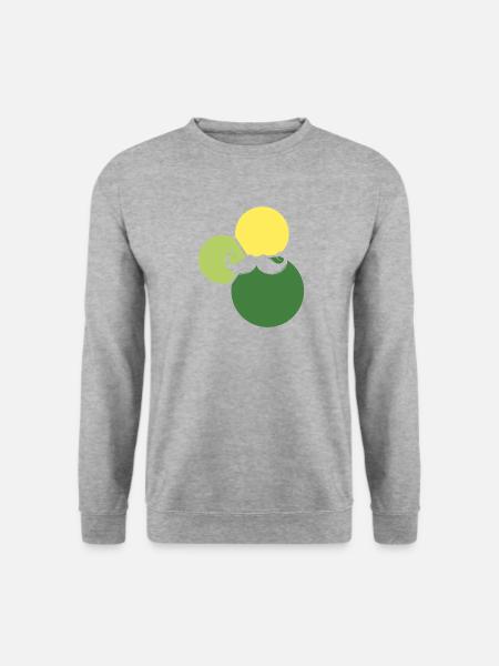 Gesichtsbehaarung Baertig Hipster - Unisex Pullover - Weißgrau meliert