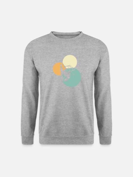 Faultier Faul Müdigkeit - Unisex Pullover - Weißgrau meliert