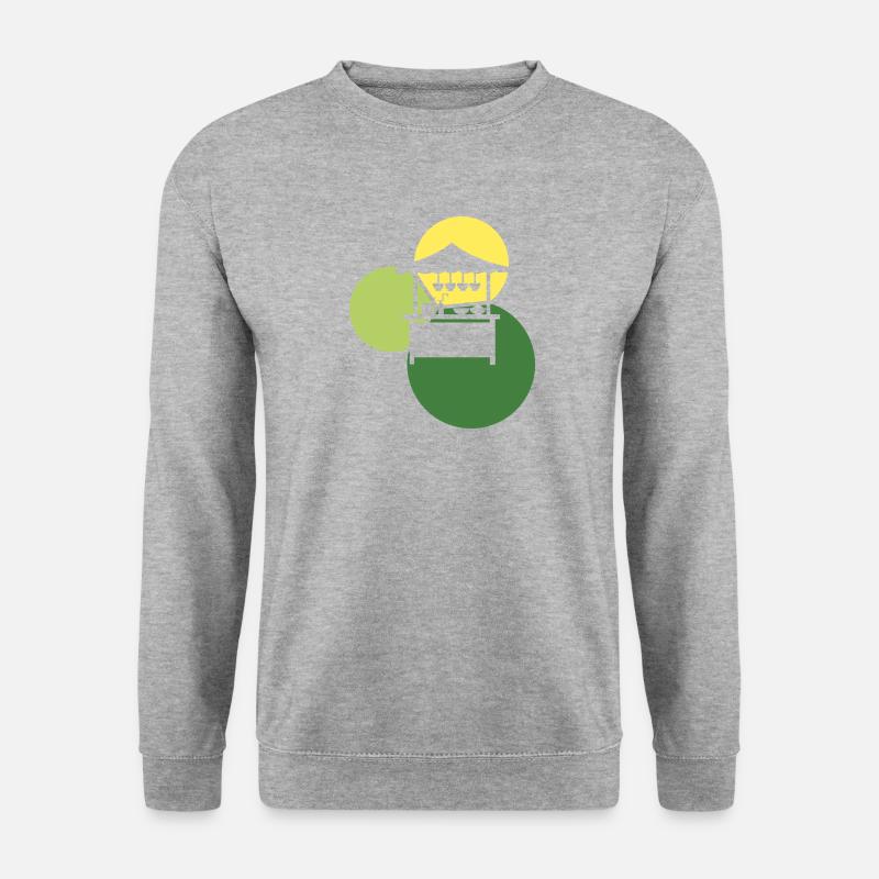 Imbiss Mahlzeit - Unisex Pullover - Weißgrau meliert