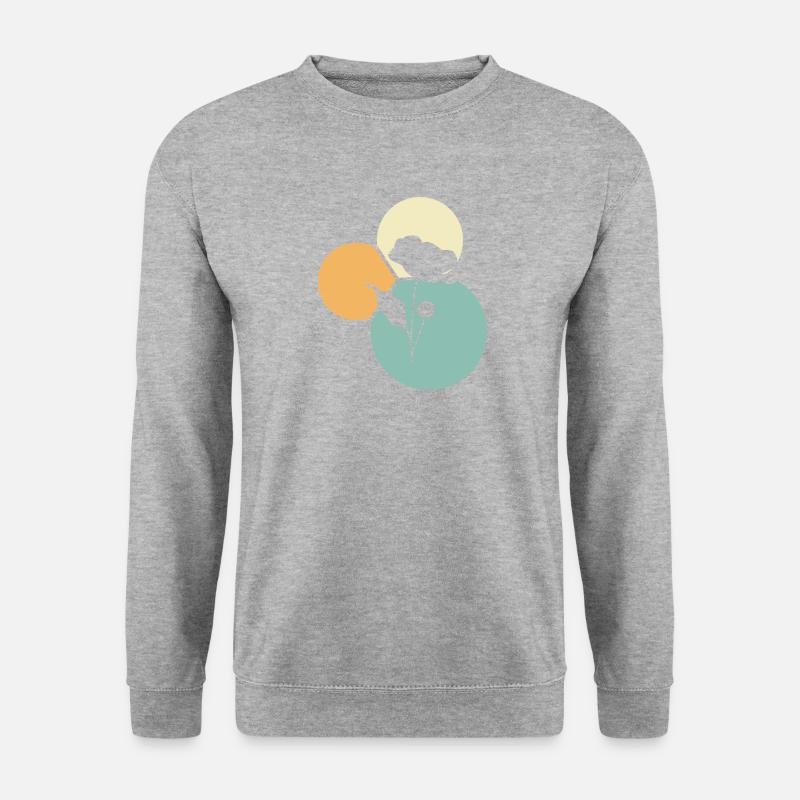 Blumenstrau Hobbygärtner Garten - Unisex Pullover - Weißgrau meliert