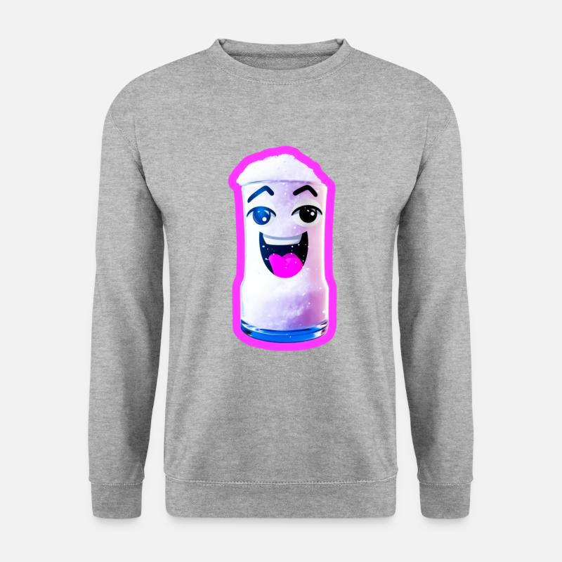 Lustiges Salz - Unisex Pullover - Weißgrau meliert