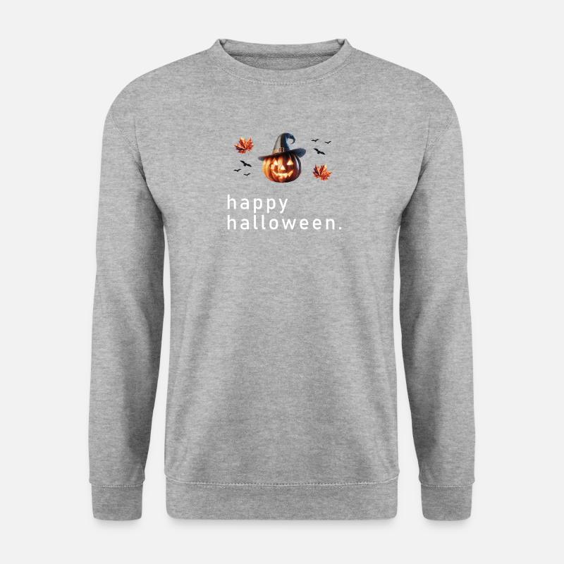 Joyeux Halloween Polygone - Sweat-shirt Unisexe - gris chiné