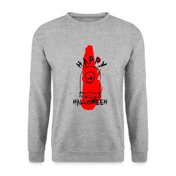 Halloween No.7 (Grab / tomb) - color / color - Unisex Sweatshirt - salt & pepper - Front - Alina (178cm) & Michal (187cm)