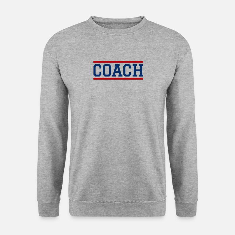 TRAINER - Unisex Pullover - Weißgrau meliert