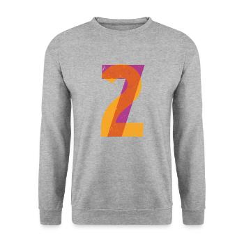 72 White Shirts - Unisex Sweatshirt - salt & pepper - Front - Alina (178cm) & Michal (187cm)