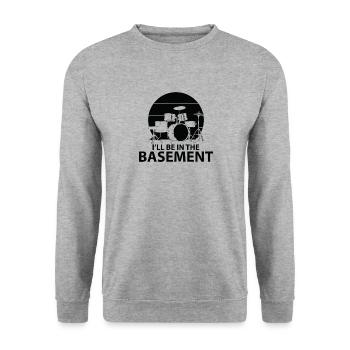 Batterie, Tambour, Musique, Instrument - Sweat-shirt Unisexe - gris chiné - Devant - Alina (178cm) & Michal (187cm)